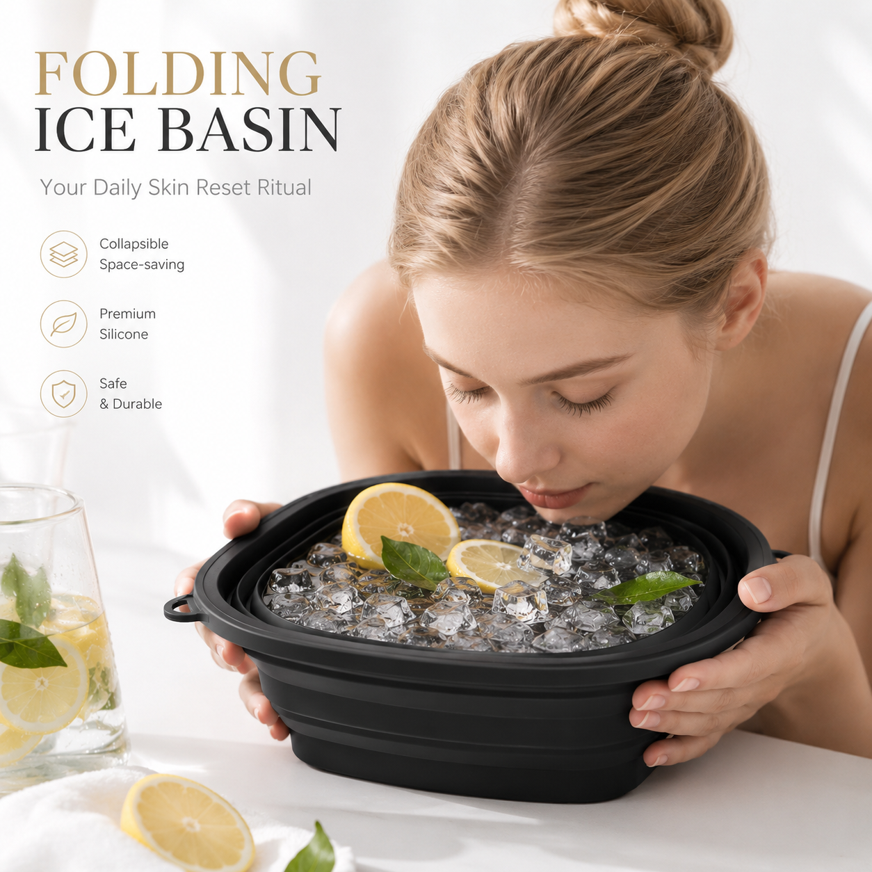Ice Bath Face Bowl | Pore-Tightening Skin Routine